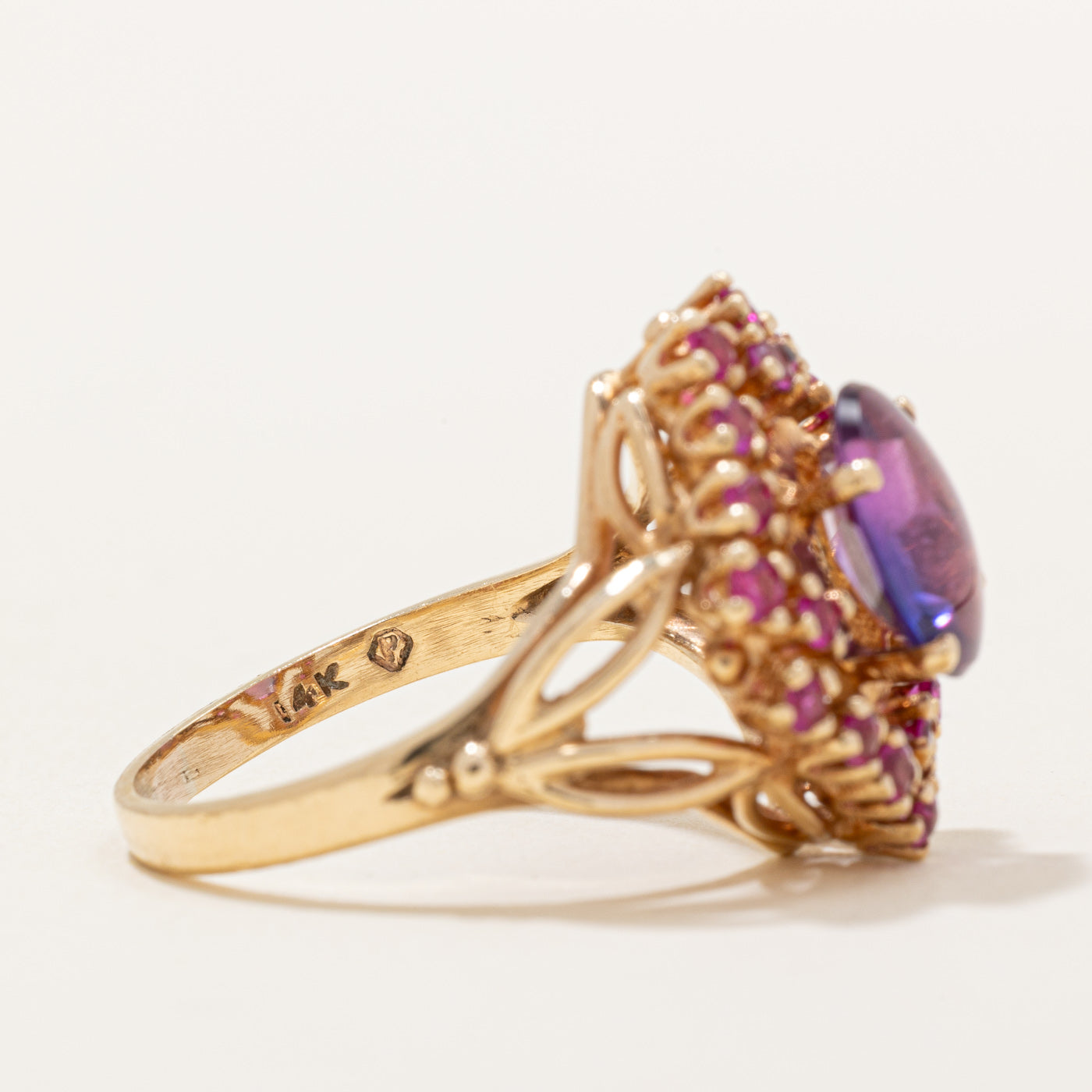 Synthetic Sapphire & Ruby Cocktail Ring | 3.00ct, 0.60ctw | SZ 8.25 |