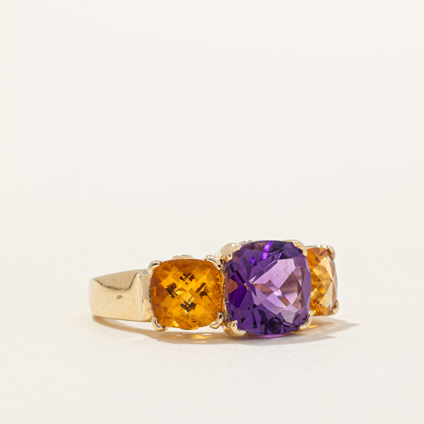 Amethyst & Citrine Cocktail Ring | 1.85ct, 1.50ctw | SZ 6 |