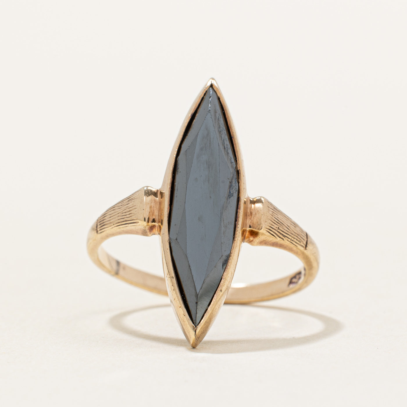 Hematite Navette Ring | 2.50ct | SZ 5.25 |