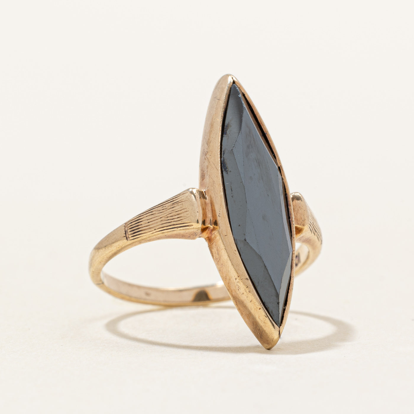 Hematite Navette Ring | 2.50ct | SZ 5.25 |