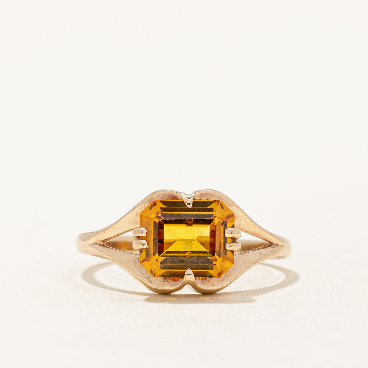 Synthetic Yellow Sapphire Cocktail Ring | 2.25ct | SZ 7.5 |