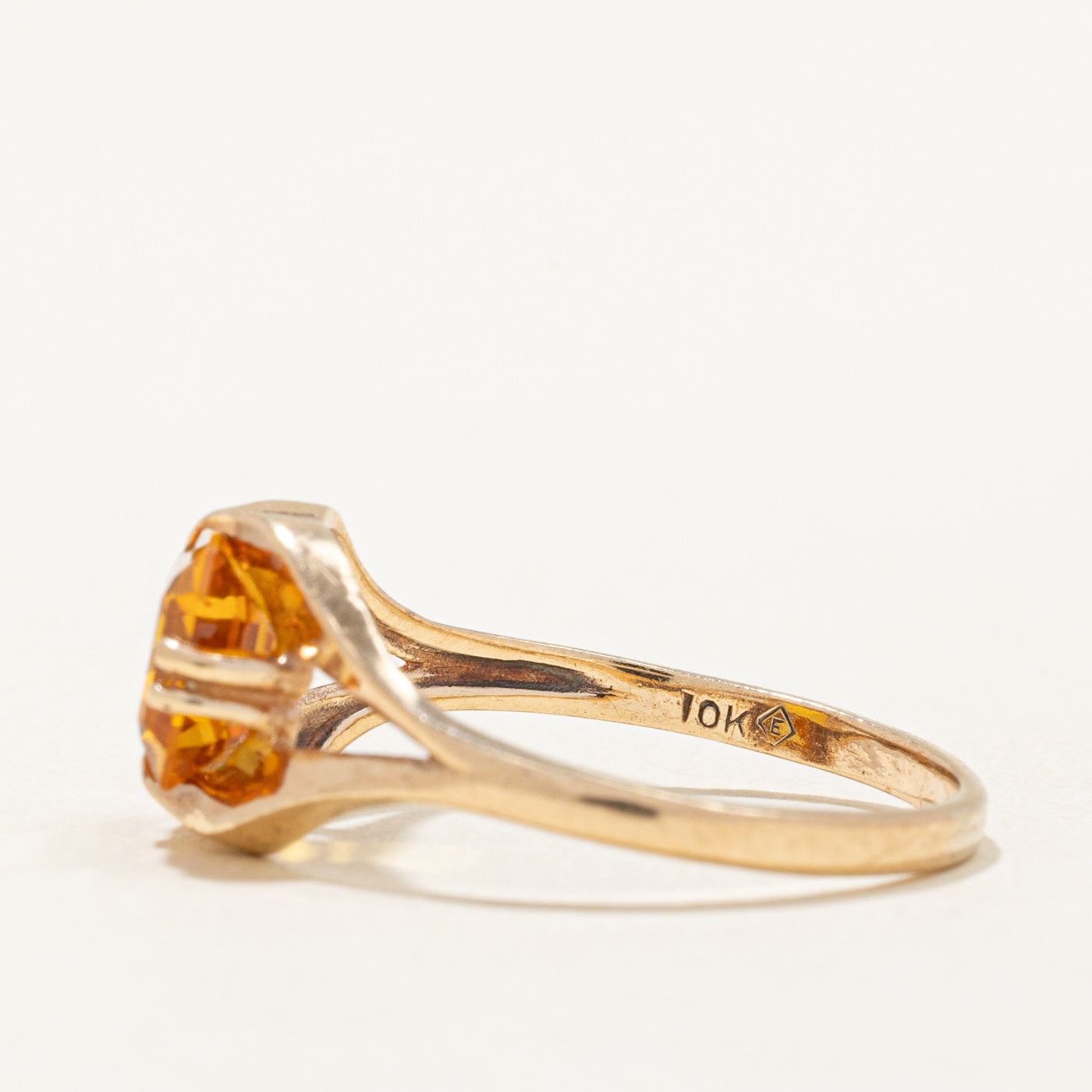 Synthetic Yellow Sapphire Cocktail Ring | 2.25ct | SZ 7.5 |