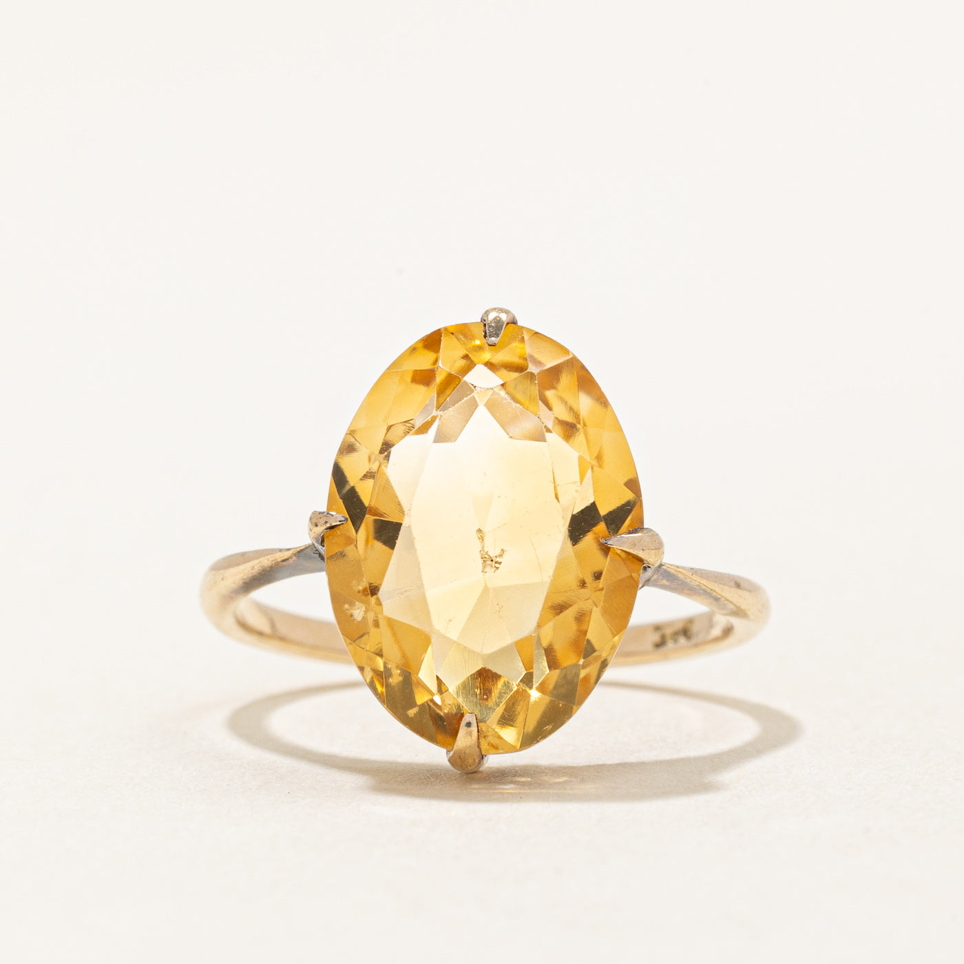 Vintage Citrine Cocktail Ring | 5.00ct | SZ 5.5 |