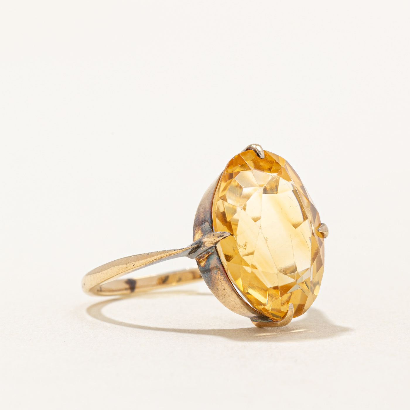 Vintage Citrine Cocktail Ring | 5.00ct | SZ 5.5 |