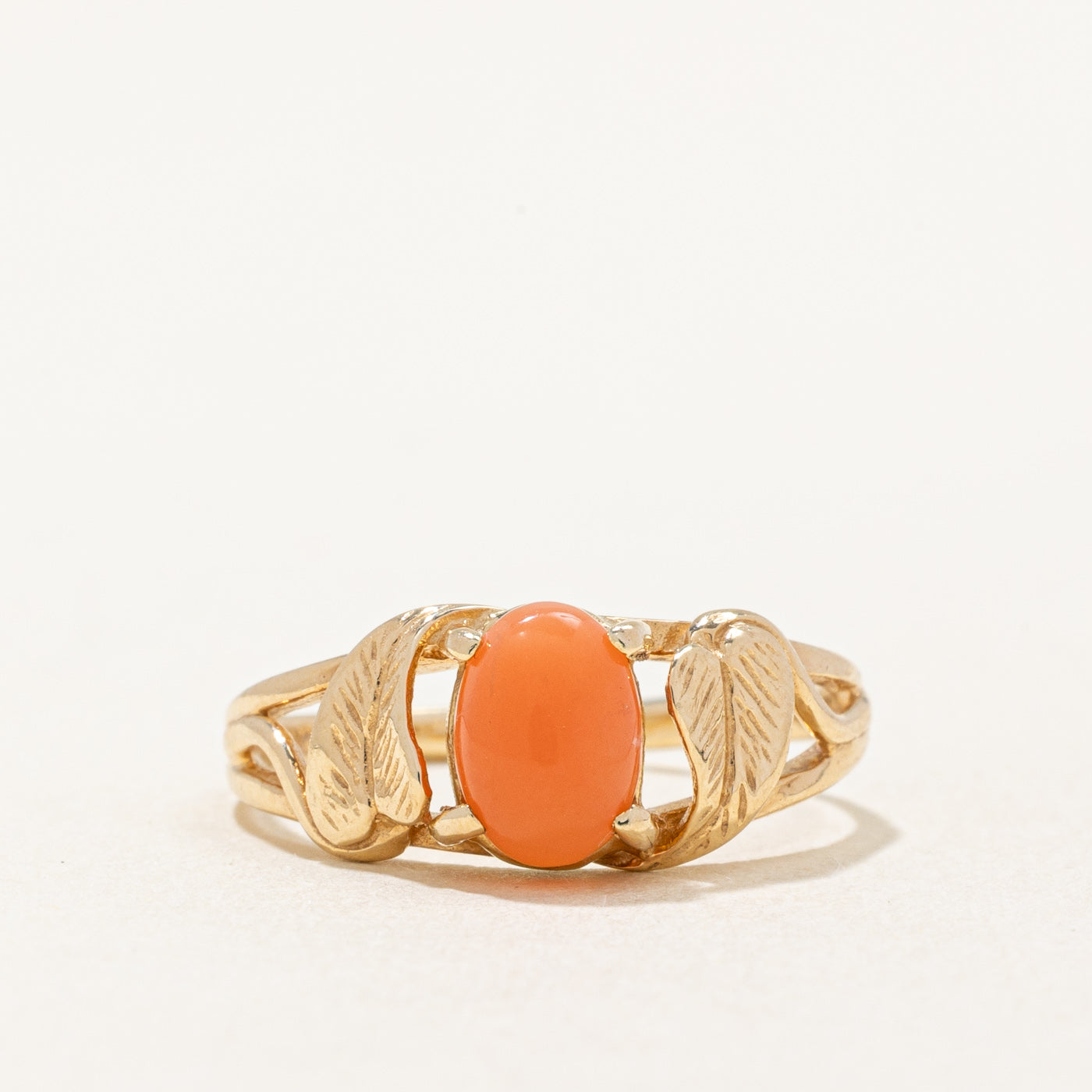 Coral Cocktail Ring | 0.75ct | SZ 4.75 |