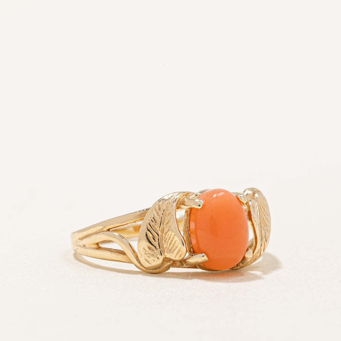 Coral Cocktail Ring | 0.75ct | SZ 4.75 |