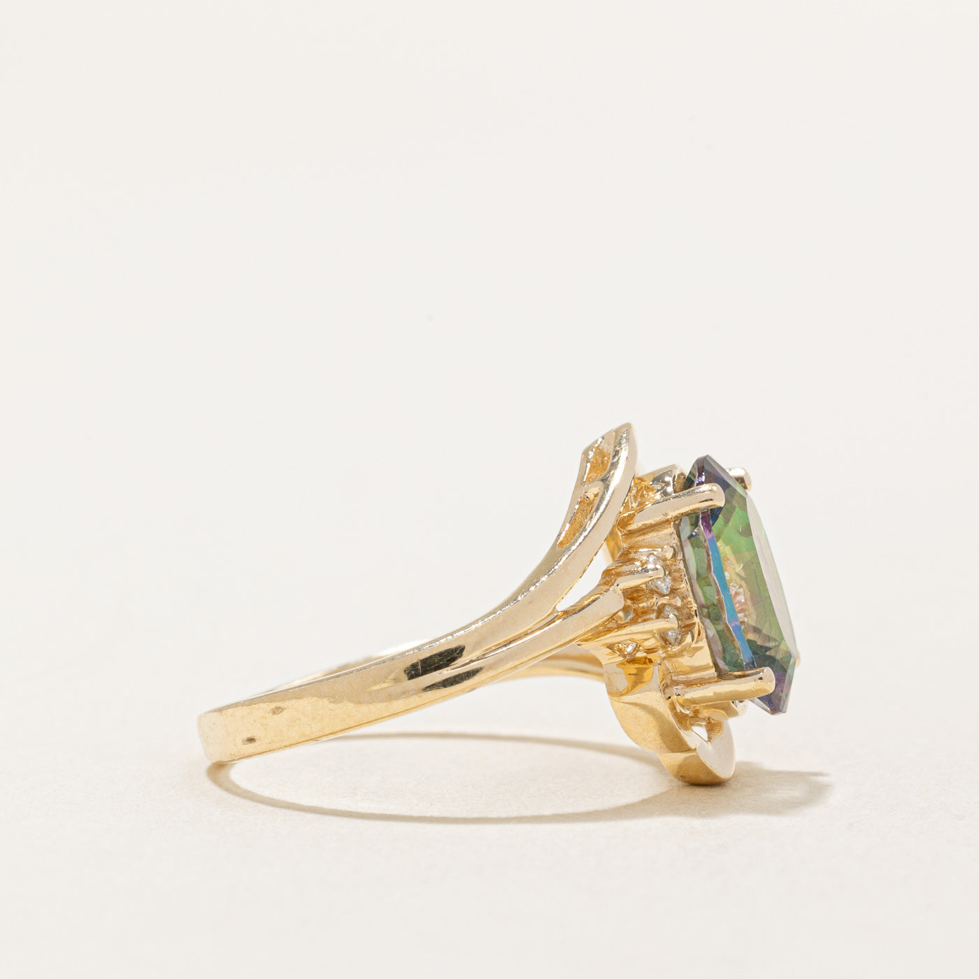 Mystic Topaz & Diamond Cocktail Ring | 2.60ct, 0.04ctw | SZ 5.25 |