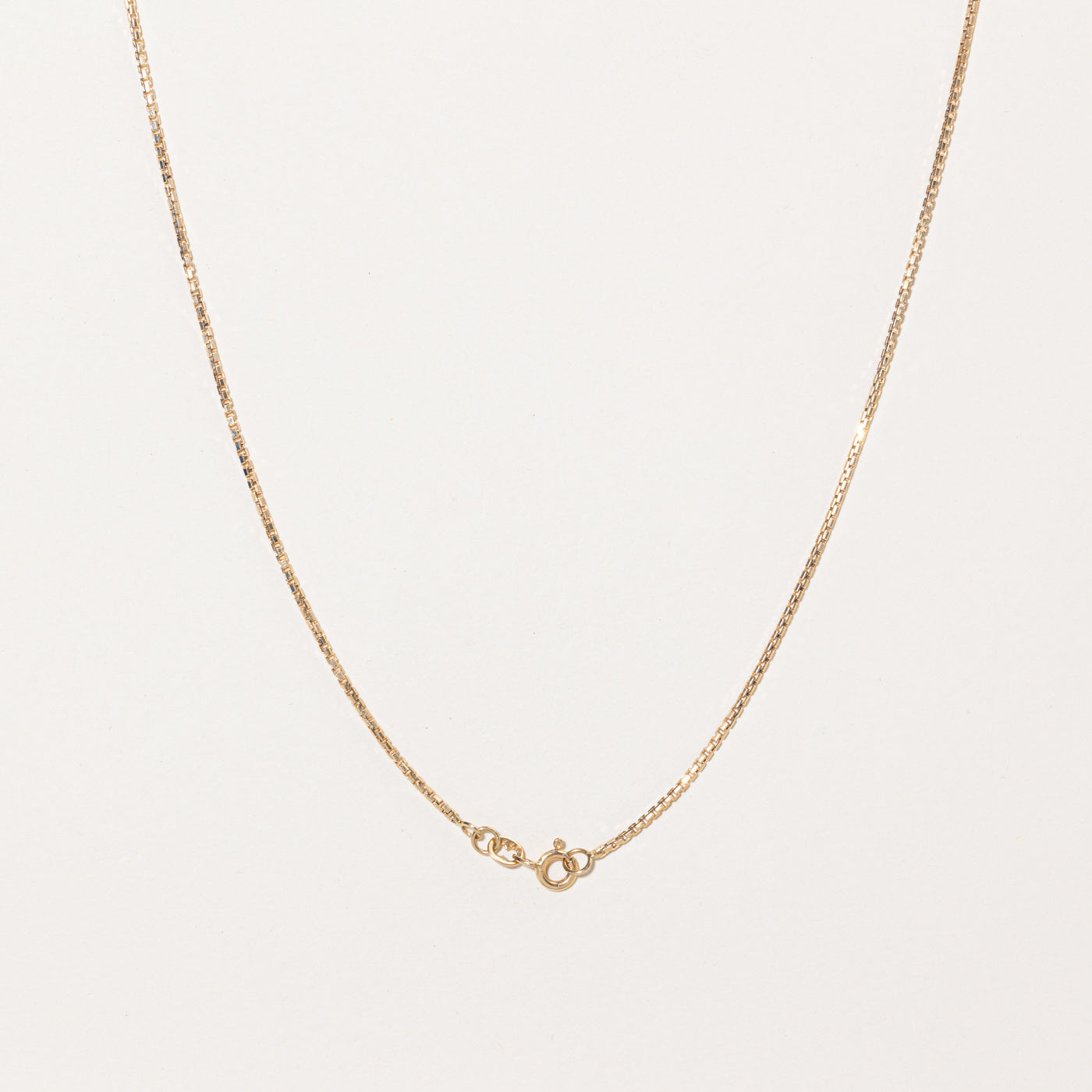 10k Yellow Gold Box Link Chain | 18" |