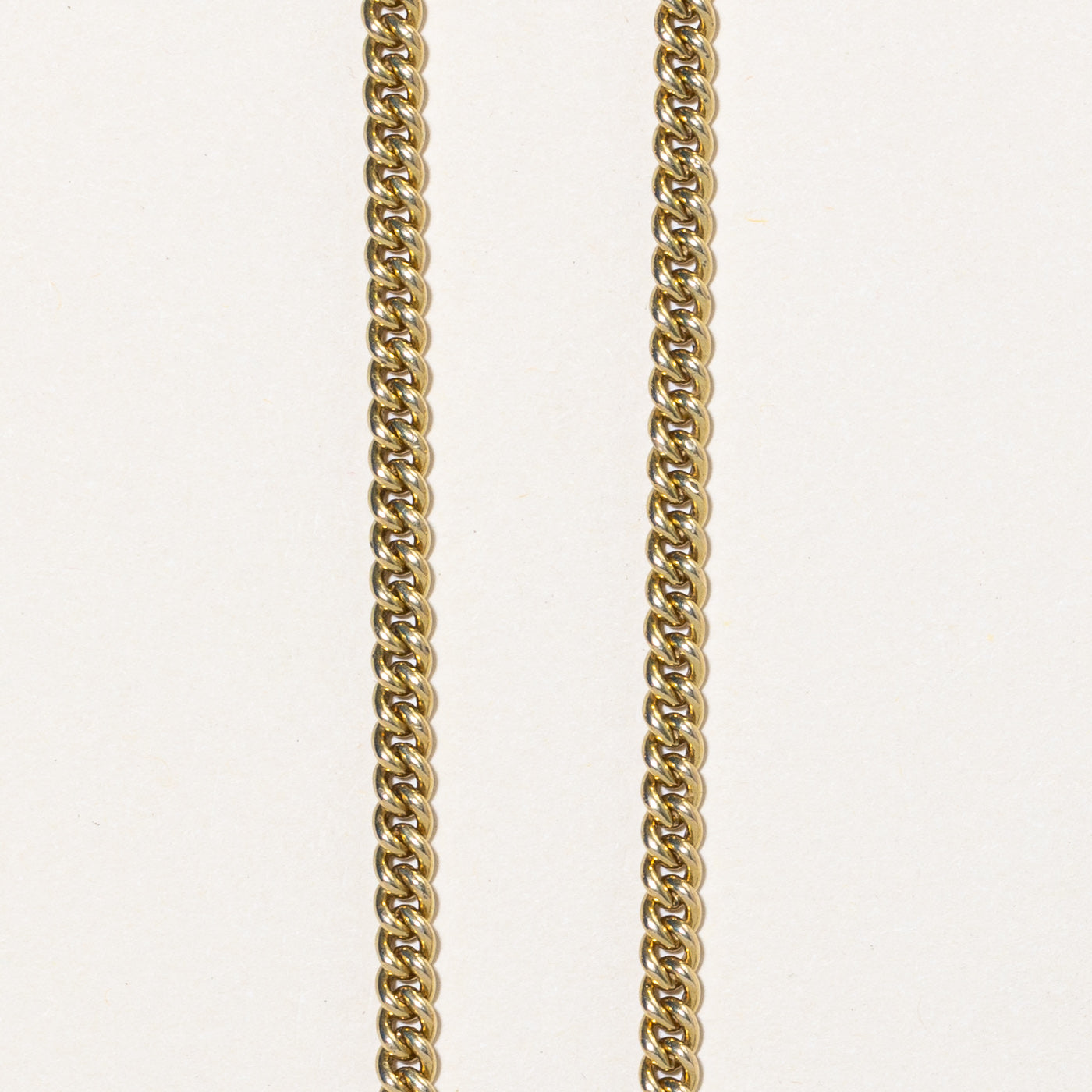 14k Yellow Gold Curb Link Choker | 15" |