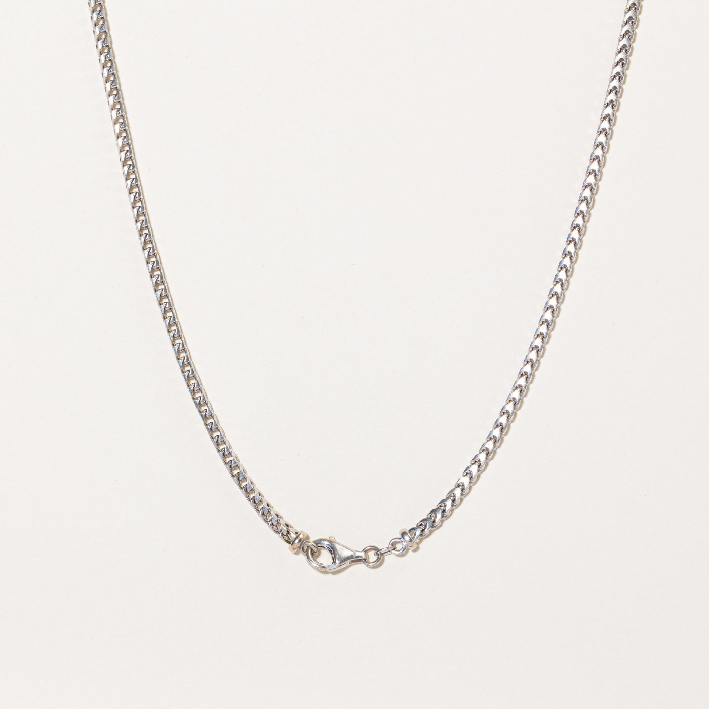 14k White Gold Barleycorn Chain | 22" |