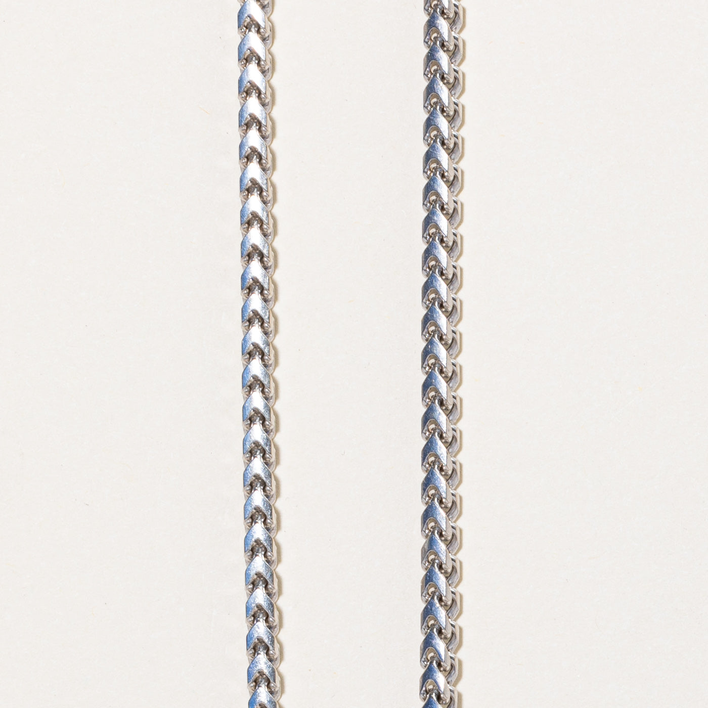 14k White Gold Barleycorn Chain | 22" |