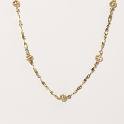 9k Yellow Gold Satellite Necklace | 30