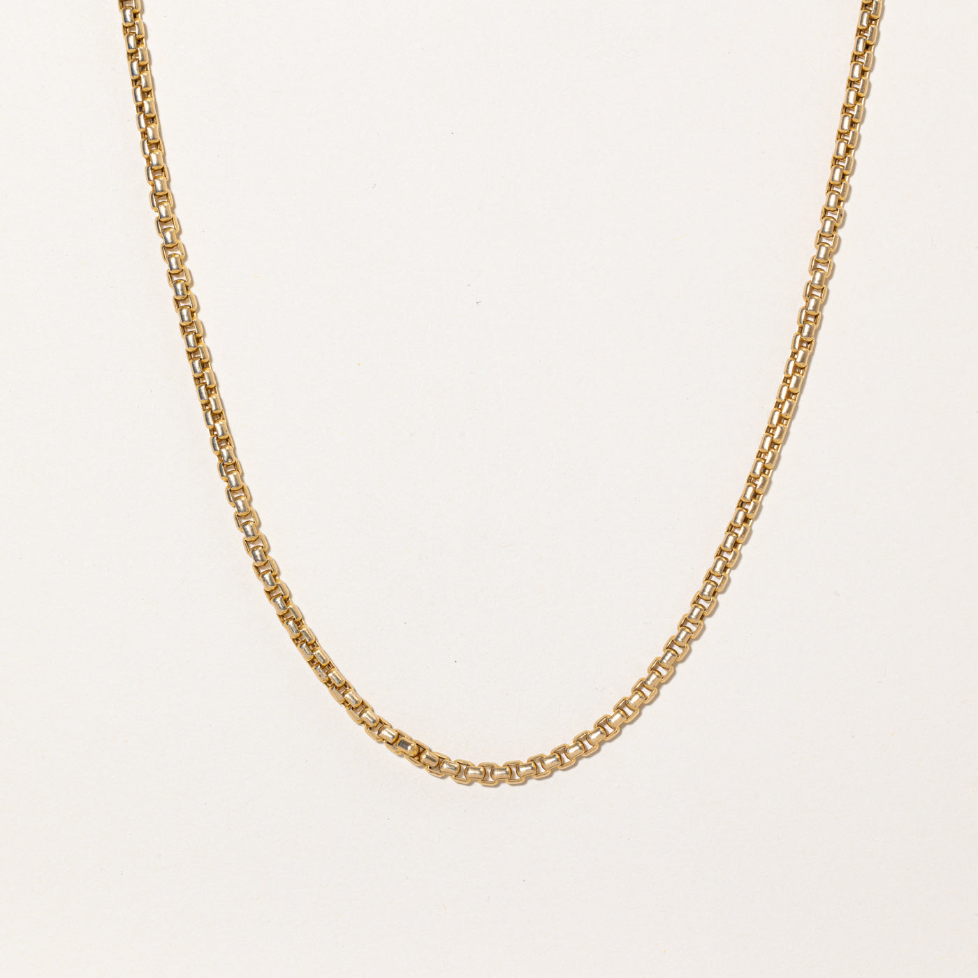 14k Yellow Gold Soft Square Link Chain | 20" |
