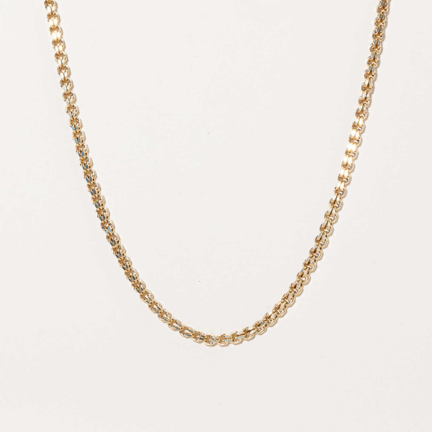 14k Yellow Gold Double Rolo Chain | 24" |