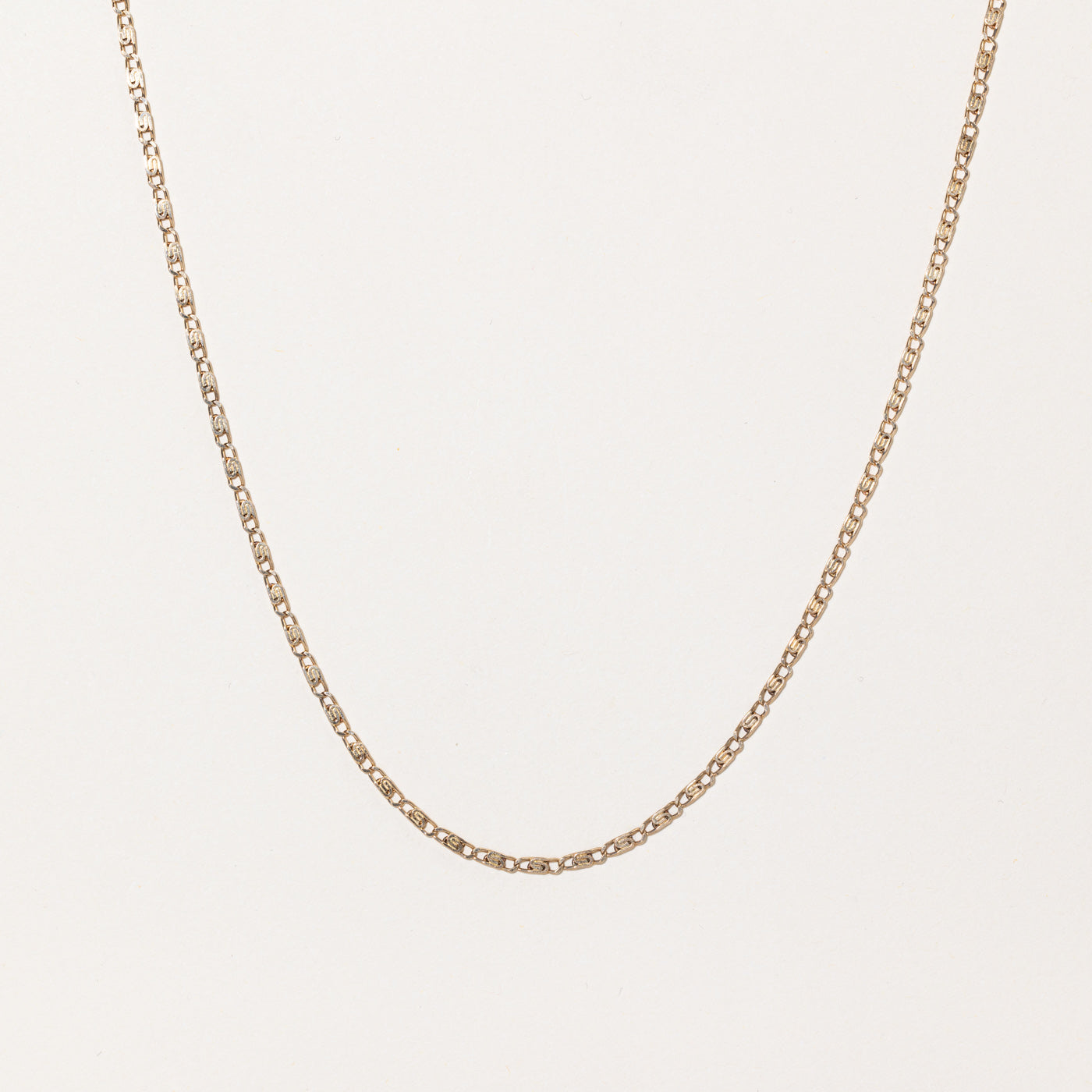 10k Yellow Gold Scroll Chain | 19" |
