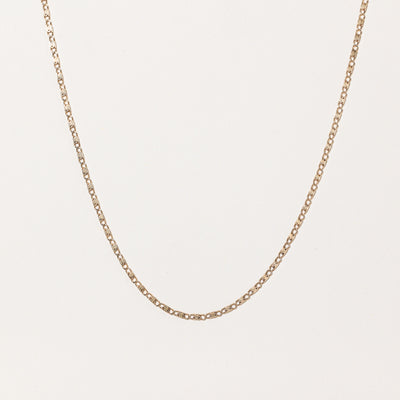 10k Yellow Gold Scroll Chain | 19