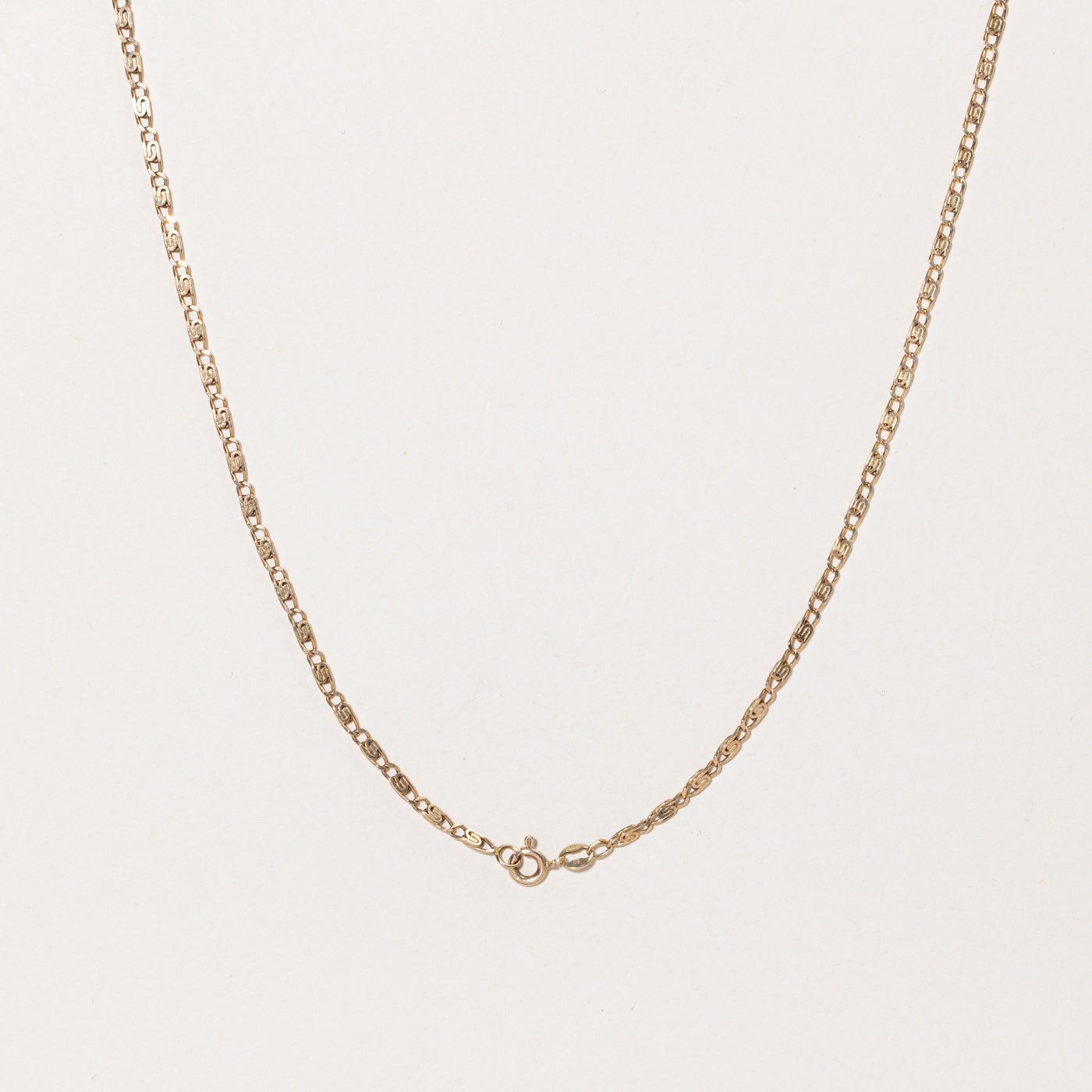 10k Yellow Gold Scroll Chain | 19" |