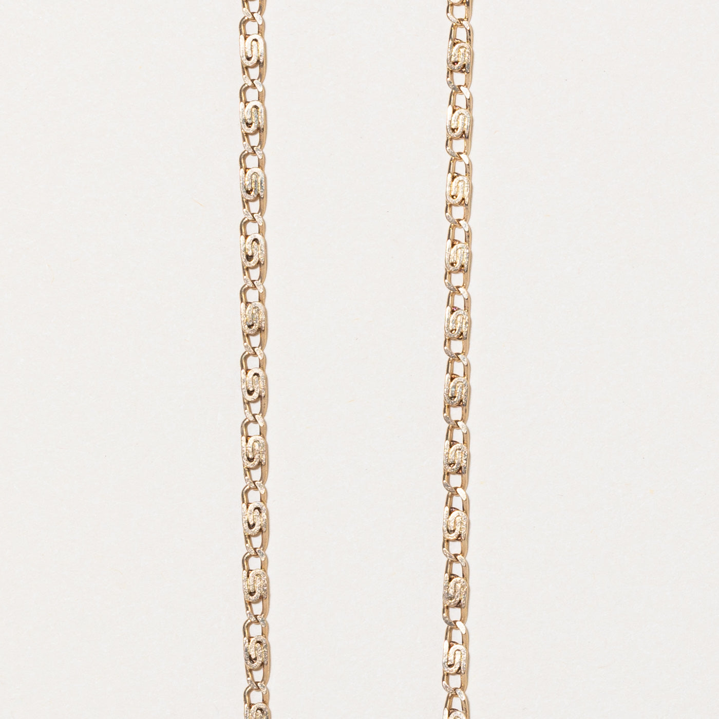 10k Yellow Gold Scroll Chain | 19" |