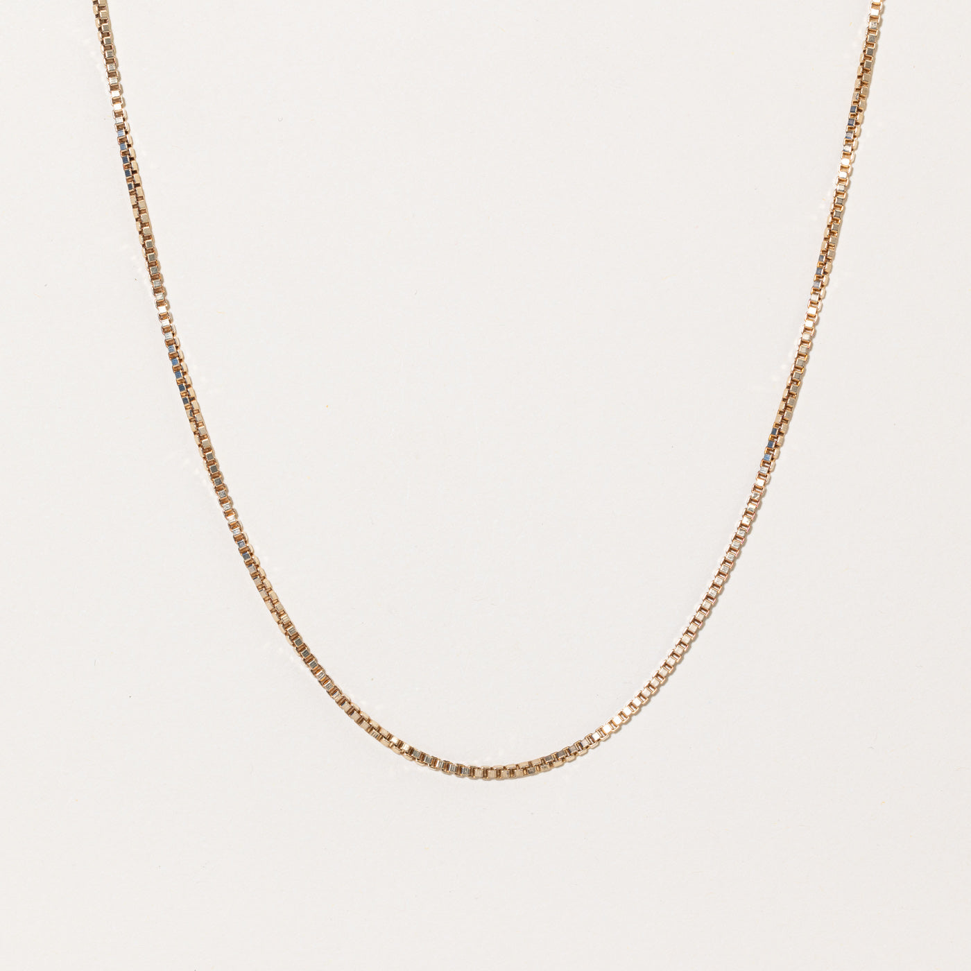 10k Yellow Gold Box Link Chain | 16" |