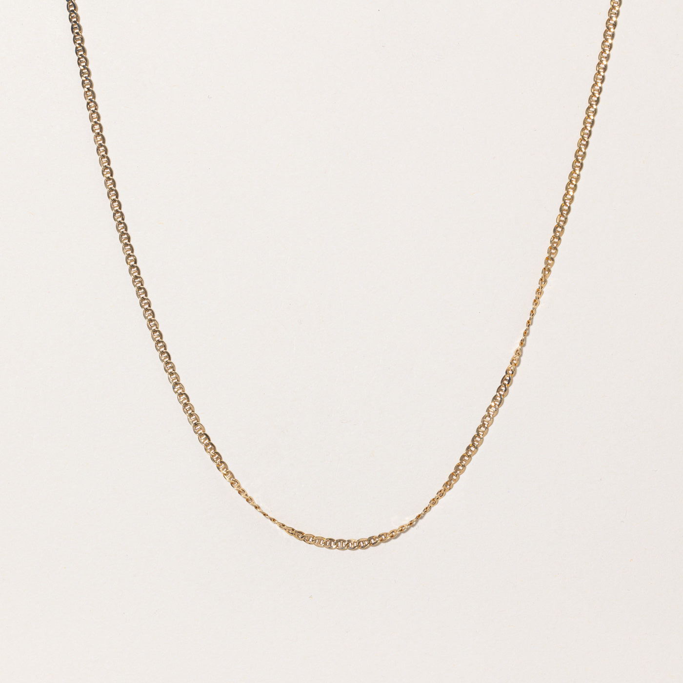 Italian 10k Yellow Gold Anchor Link Chain | 18" |