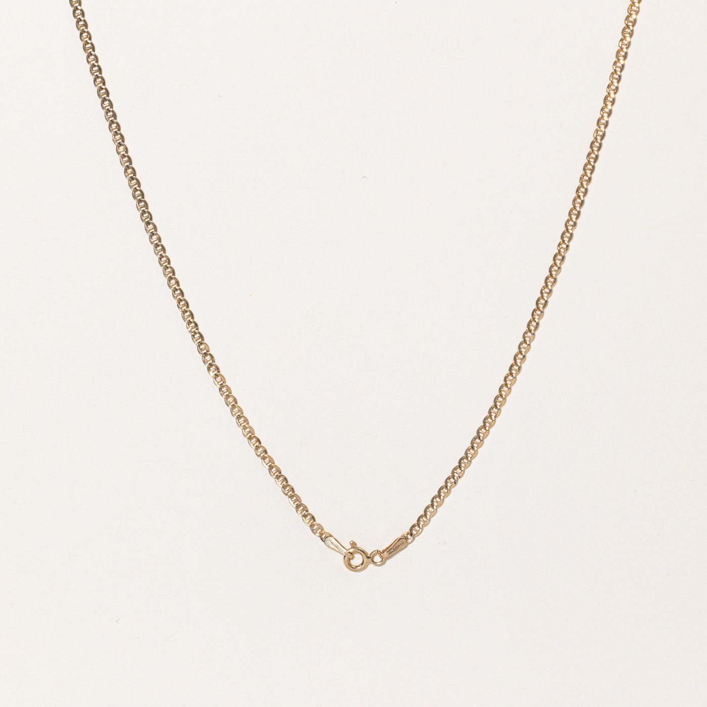 Italian 10k Yellow Gold Anchor Link Chain | 18" |