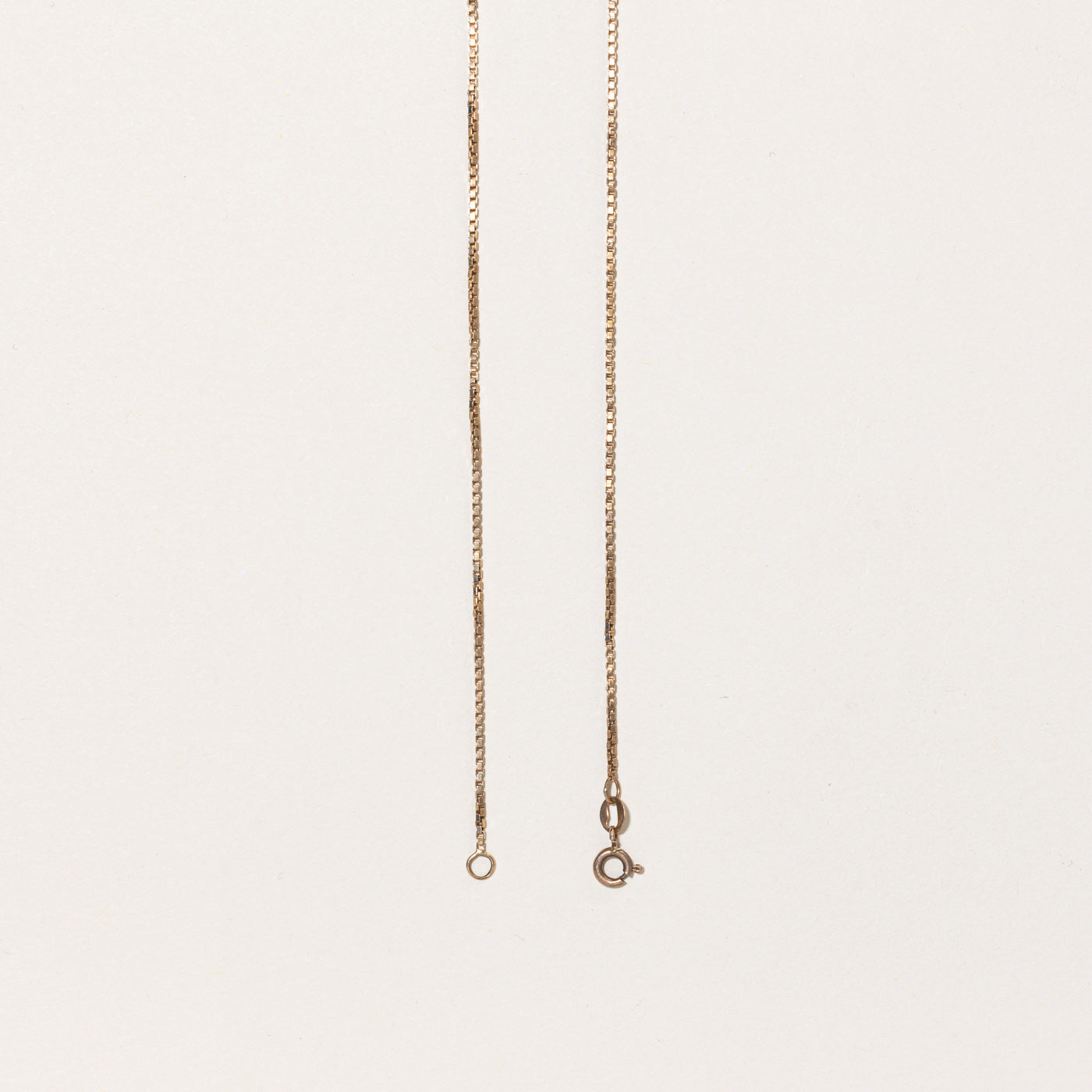 10k Yellow Gold Box Link Chain | 22" |