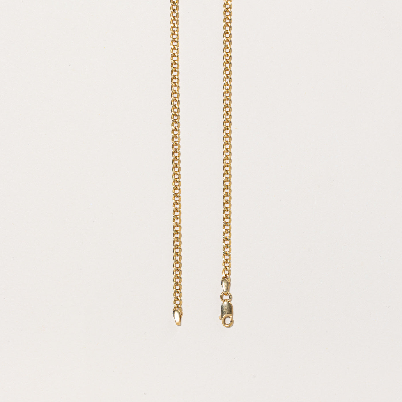 18k Yellow Gold Curb Link Chain | 22" |