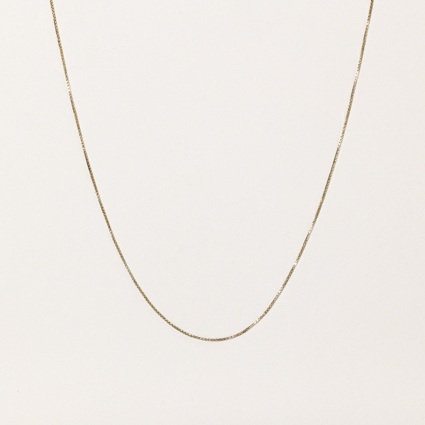 14k Yellow Gold Box Link Chain | 16" |