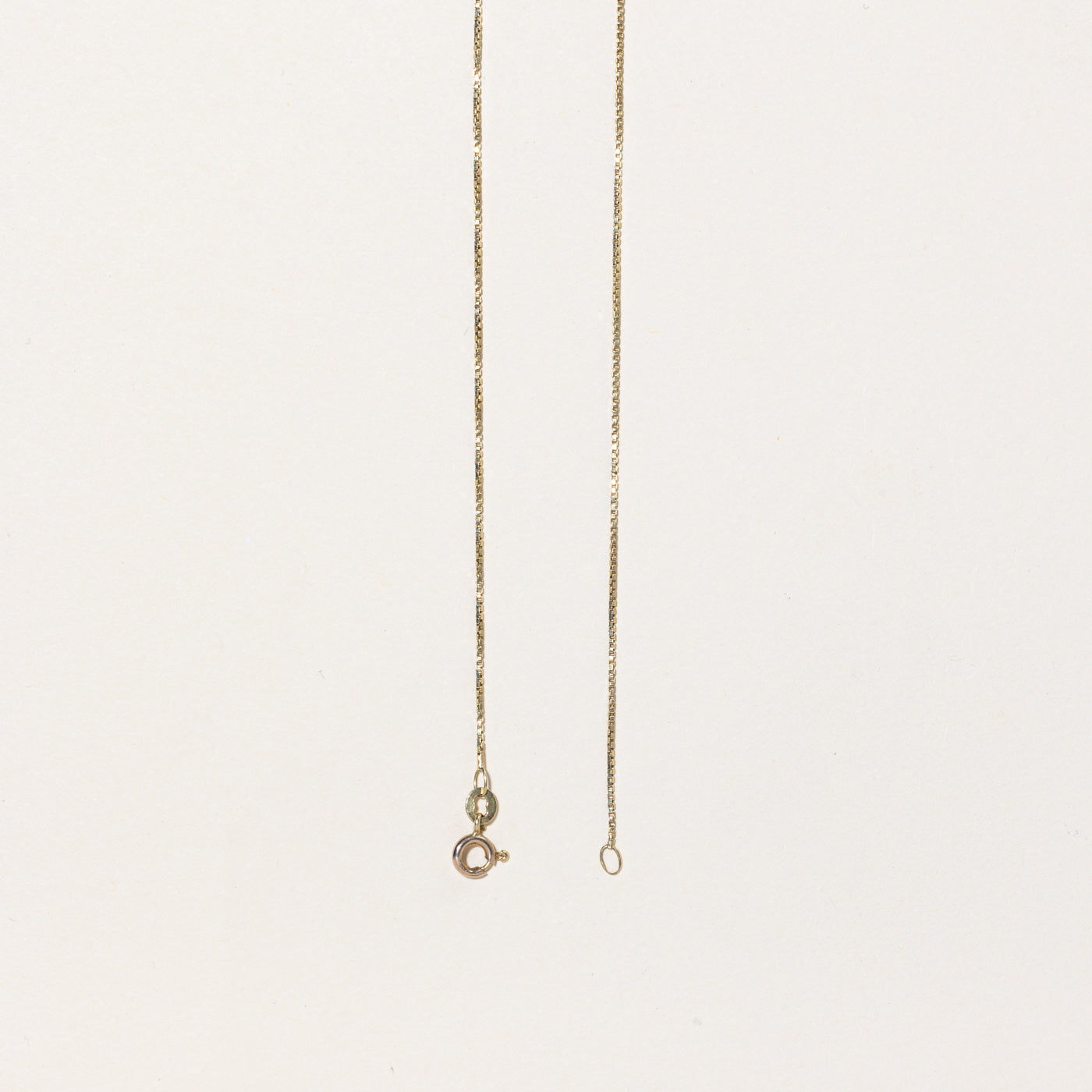 14k Yellow Gold Box Link Chain | 16" |