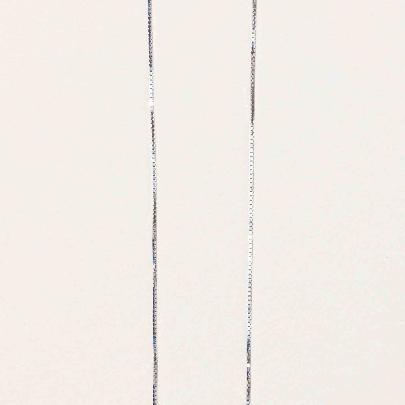 14k White Gold Box Link Chain | 16" |