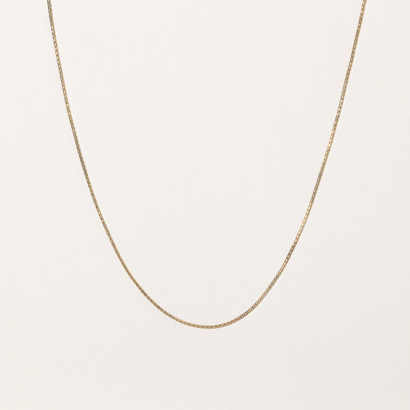 14k Yellow Gold Box Link Chain | 22" |