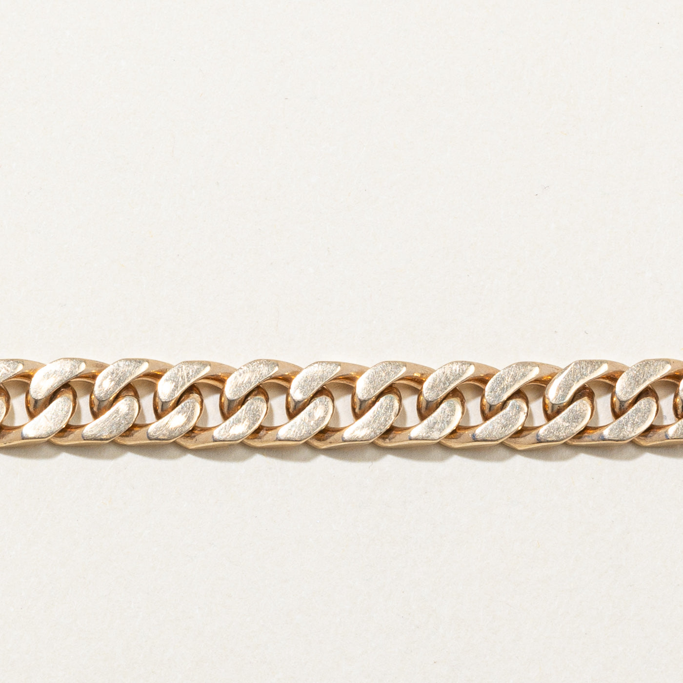 14k Yellow Gold Curb Link Bracelet | 8" |