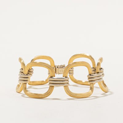 18k Two Tone Gold Bracelet | 7