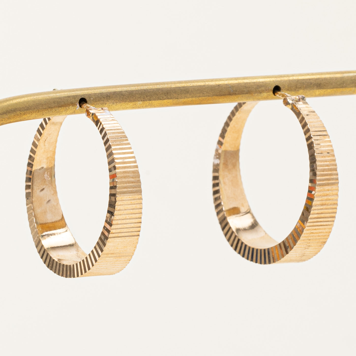 14k Yellow Gold Hoop Earrings