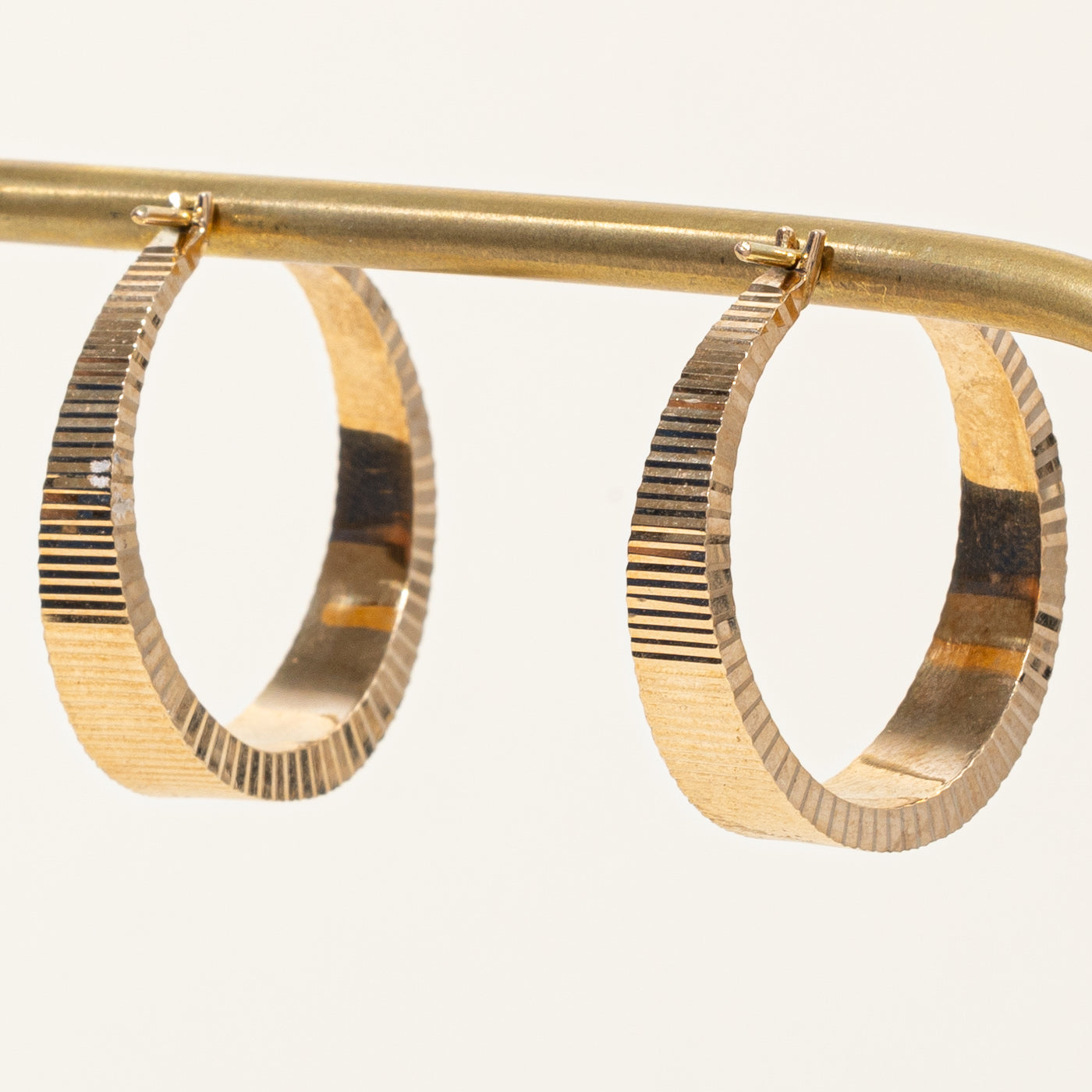 14k Yellow Gold Hoop Earrings