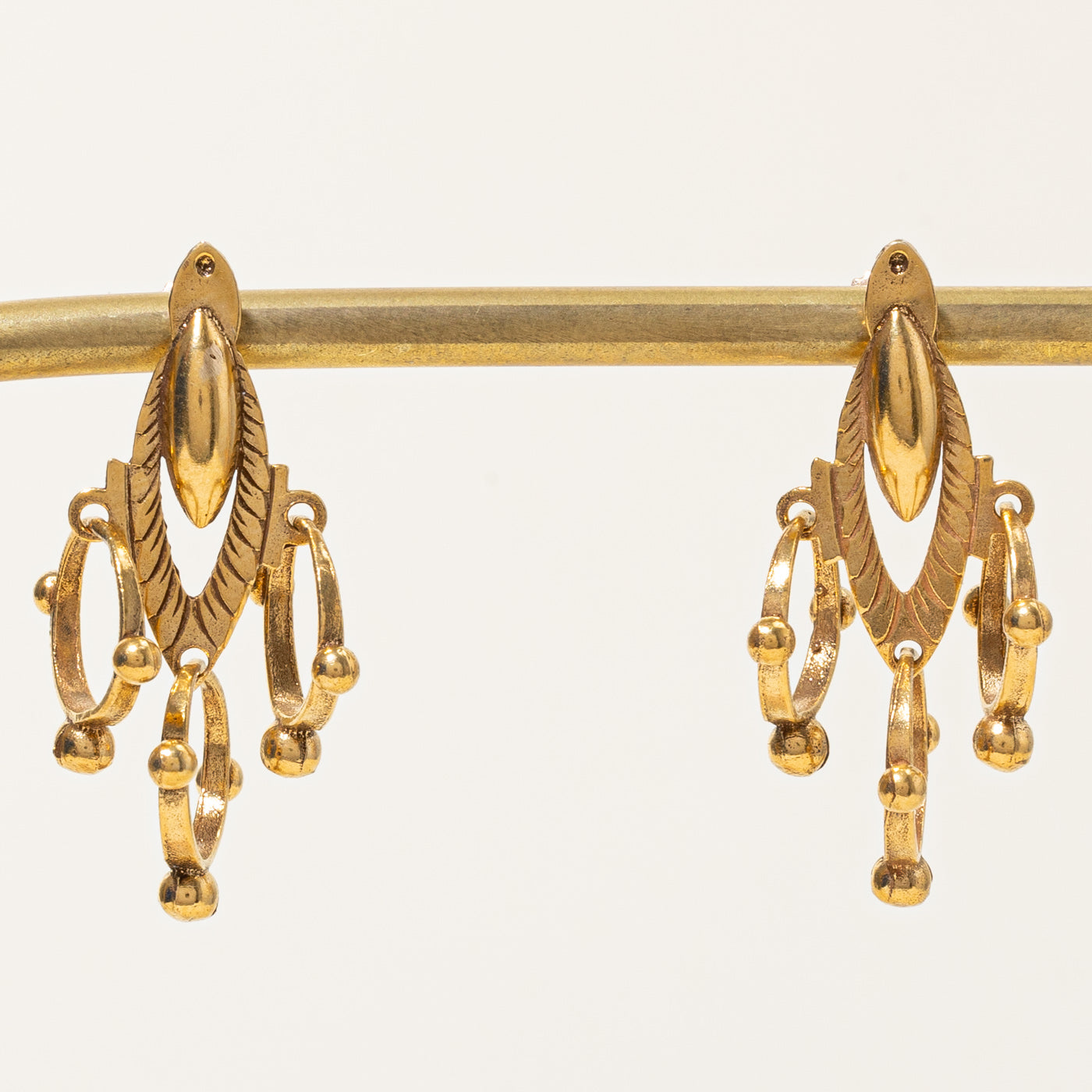 14k Yellow Gold Drop Earrings
