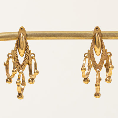 14k Yellow Gold Drop Earrings