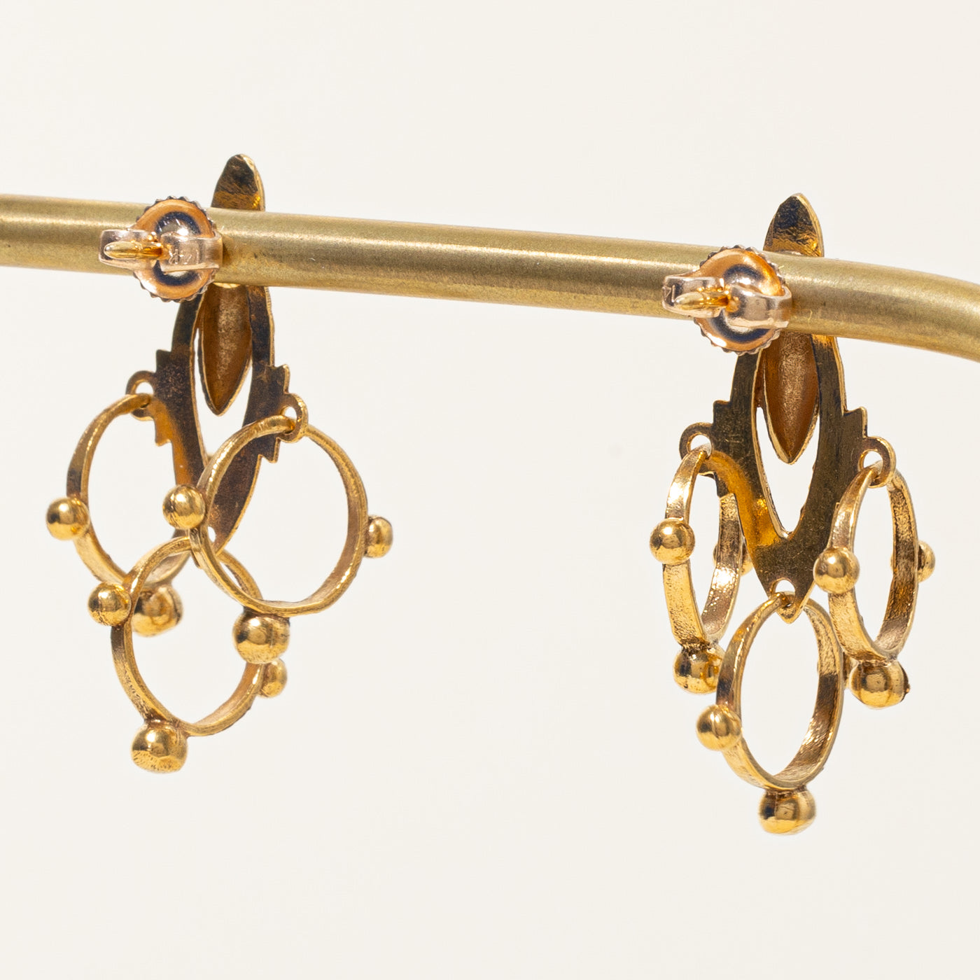 14k Yellow Gold Drop Earrings