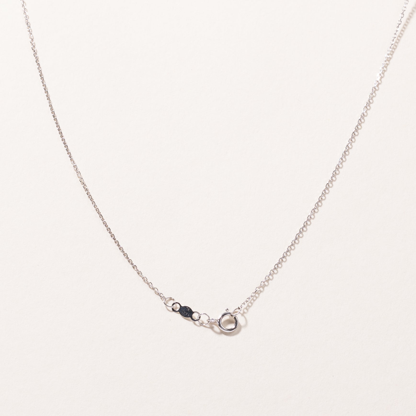 14K White Gold Pink Sapphire Pendant Necklace | 0.60ct | 16" |