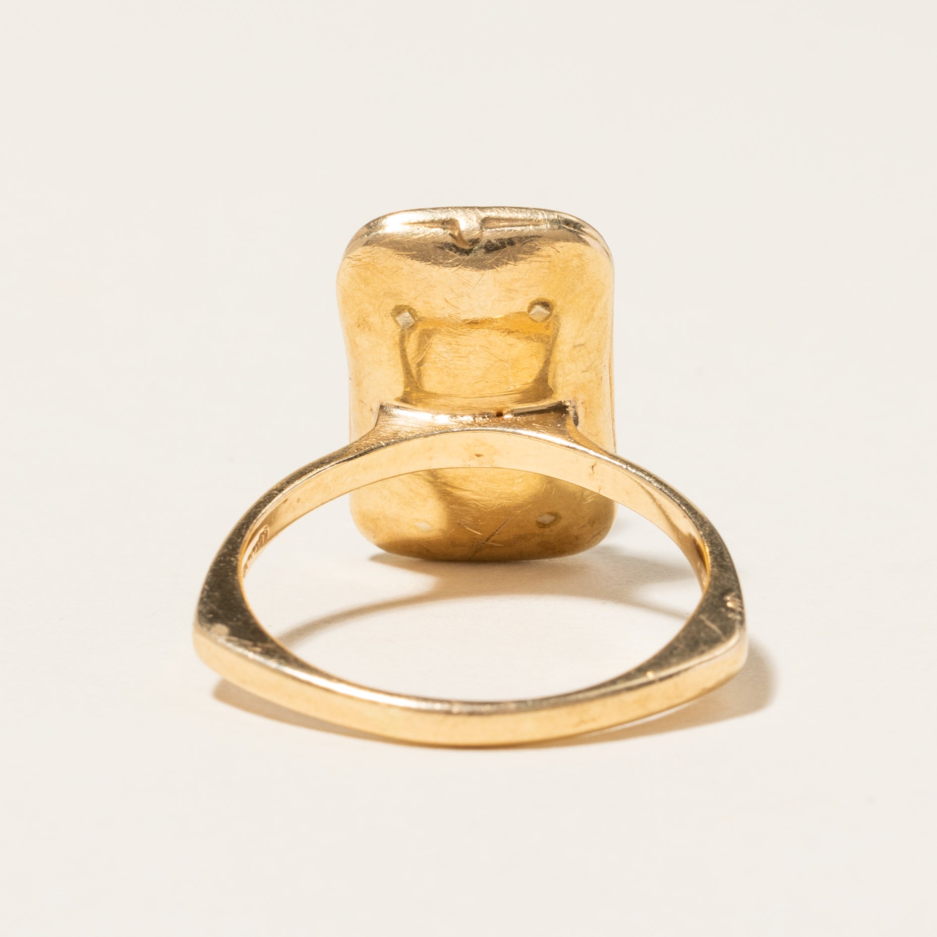 14K Yellow Gold Blue Sapphire & Diamond Ring | 0.16ctw, 0.11ct | SZ 6.75 |