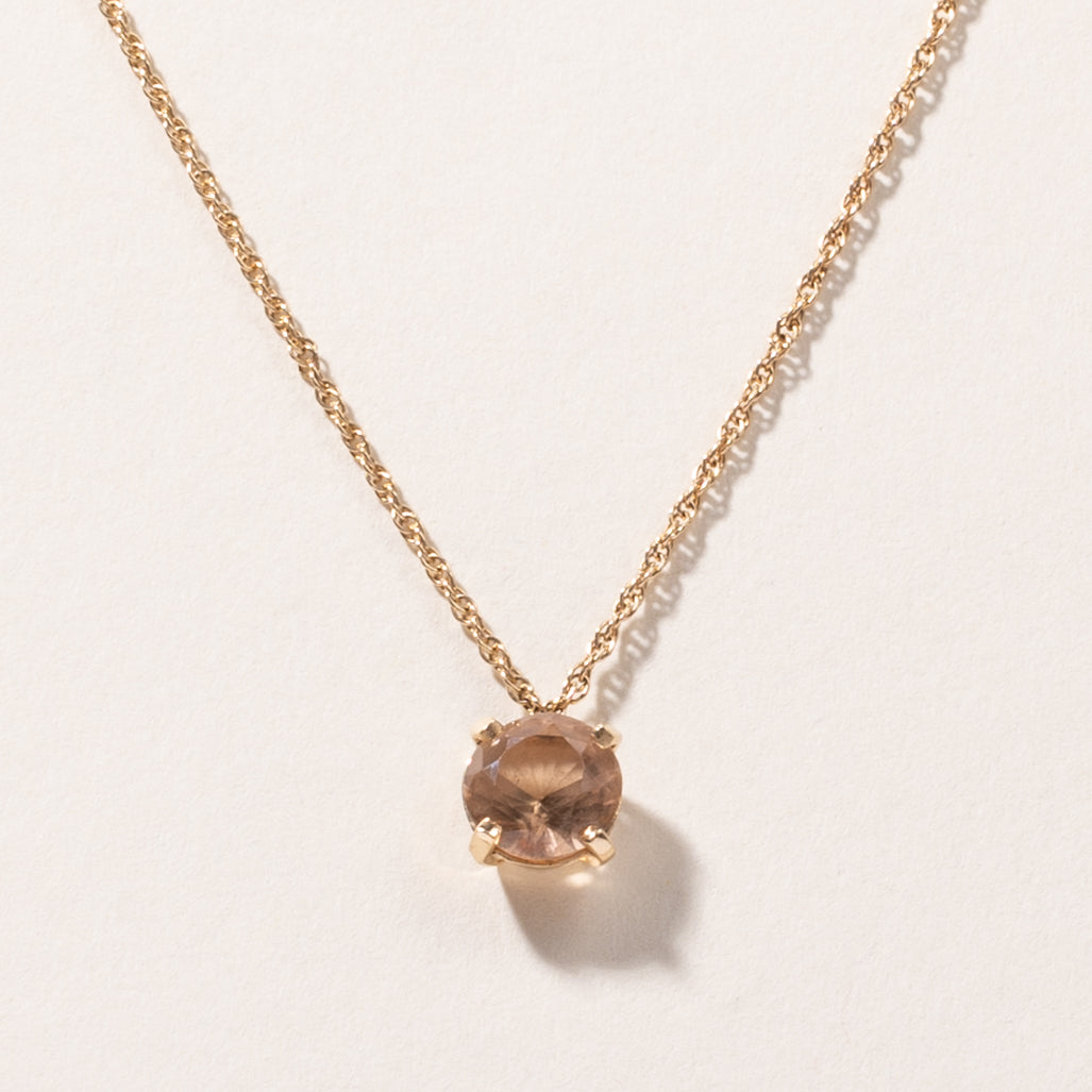 14K Yellow Gold Kunzite Pendant Necklace | 1.94ct | 16" |