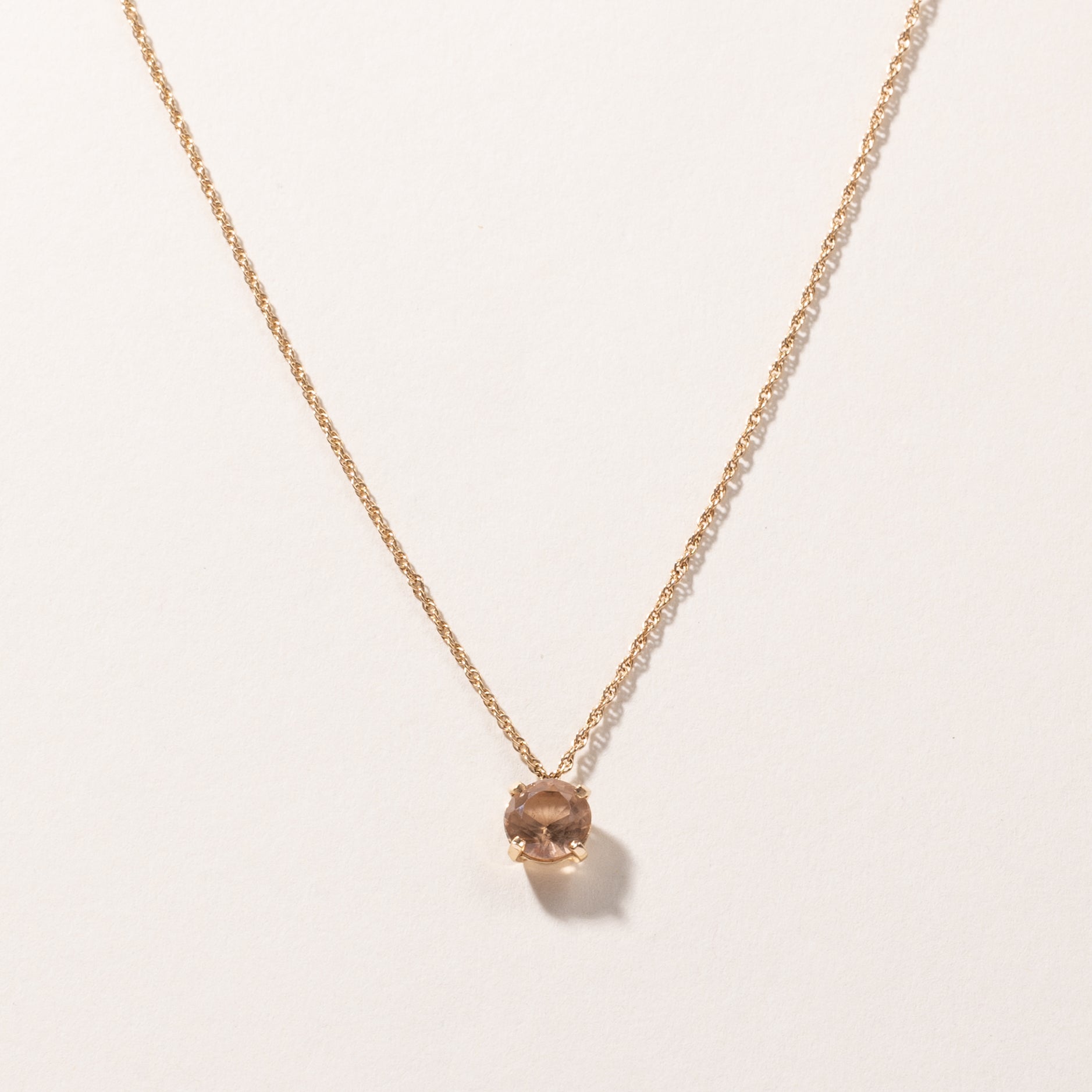 14K Yellow Gold Kunzite Pendant Necklace | 1.94ct | 16" |