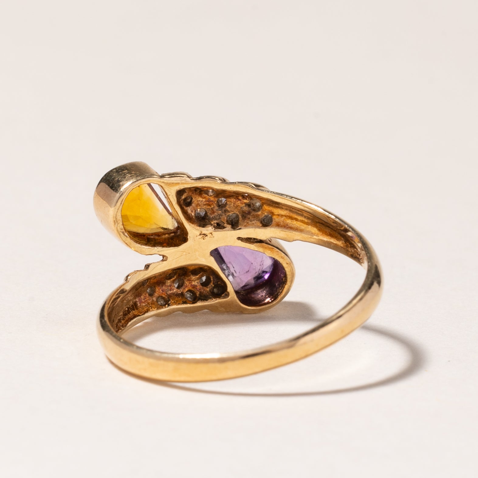 14K Yellow Gold Multi Gemstone Ring | 0.25ct, 0.32ct, 0.18ctw | SZ 6 |