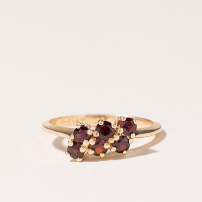 14K Yellow Gold Garnet Ring | 0.78ctw | SZ 8.75 |