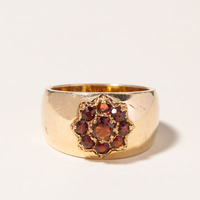 14K Yellow Gold Garnet Band | 1.02ctw | SZ 8.75 |