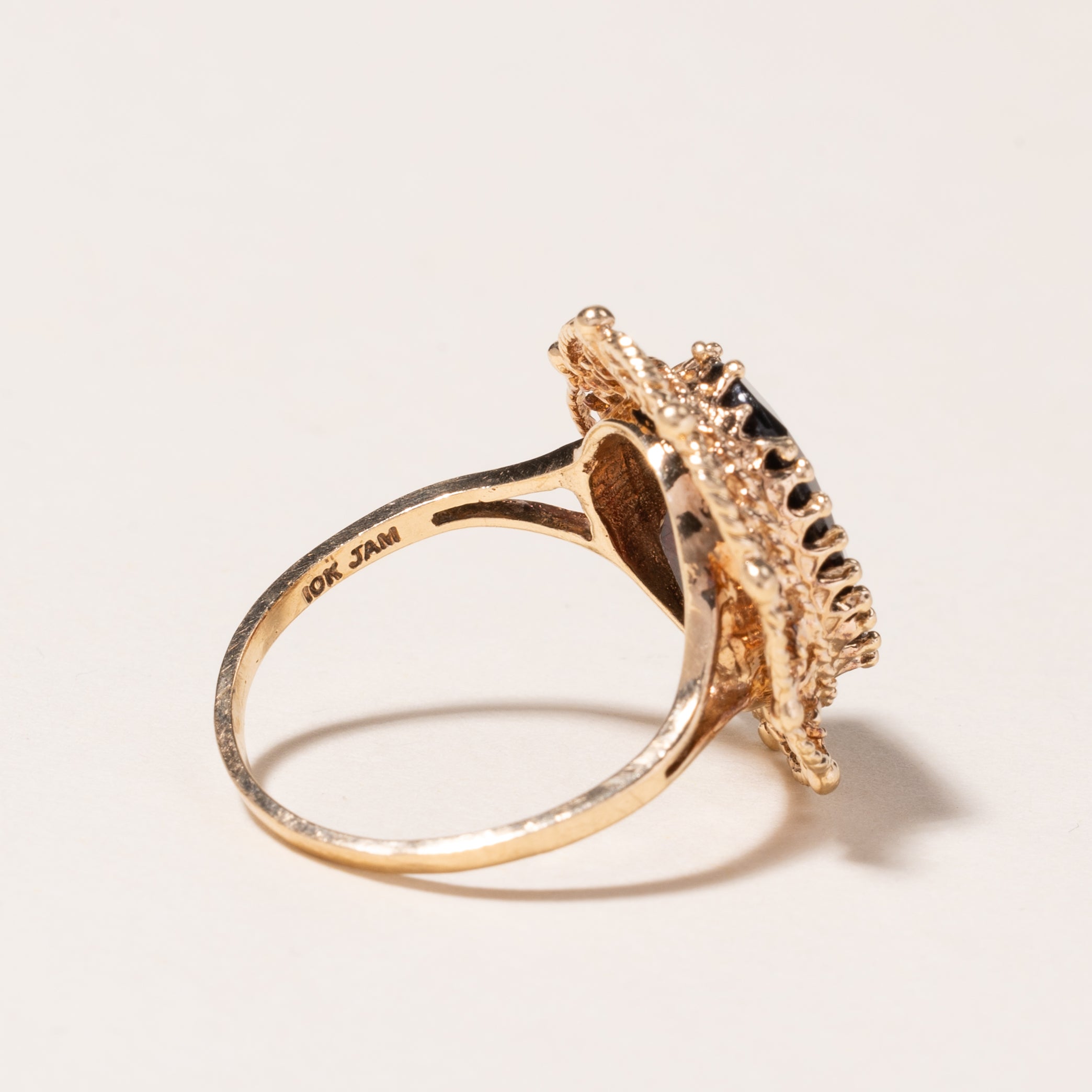 10K Yellow Gold Garnet Ring | 7.01ct | SZ 7.75 |