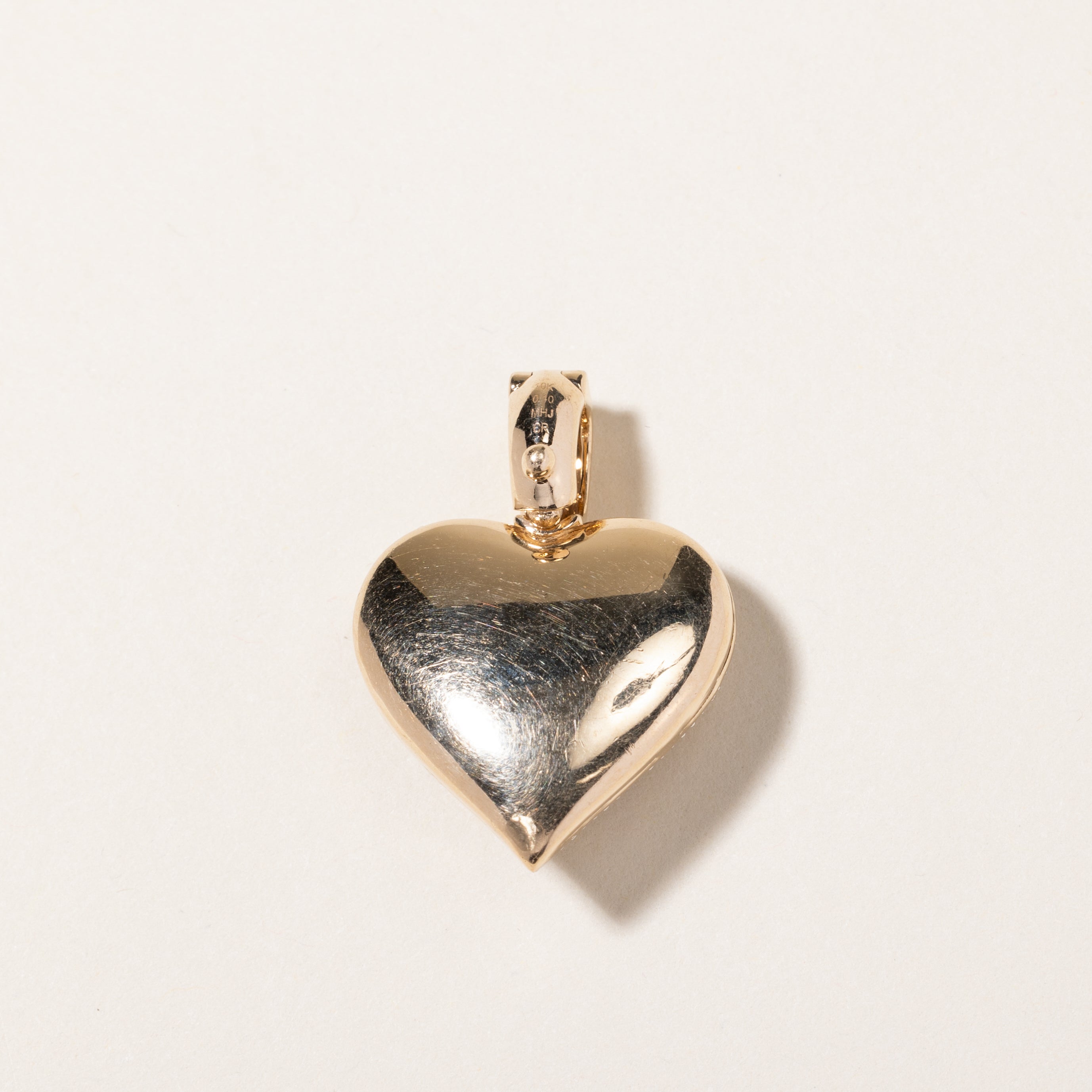 10K Sapphire & Diamond Heart Pendant | 2.86ct, 0.19ctw