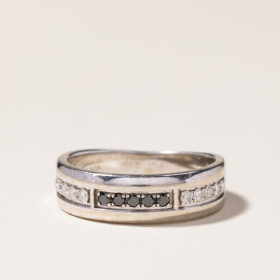 Black & White Diamond Band | 0.30ctw, 0.125ctw | SZ 9.75