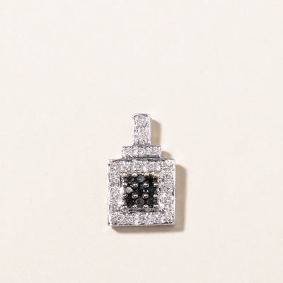 Black & White Diamond Square Pendant | 0.21ctw, 0.135ctw |
