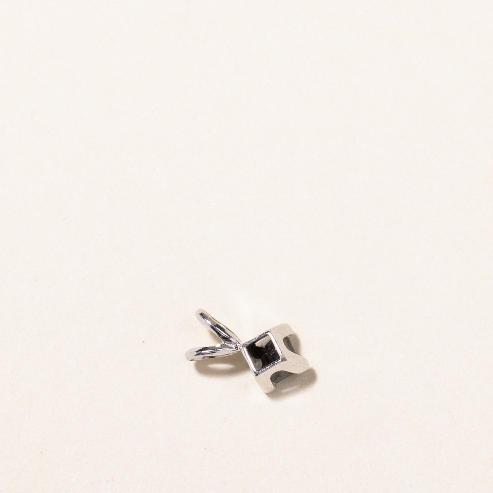 Princess Cut Black Diamond Pendant | 0.356ct